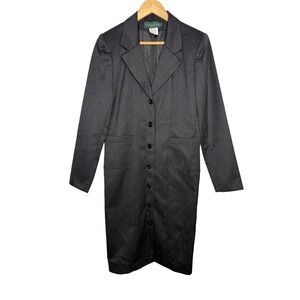 Vintage Harve Benard Bernard Holtzman Pinstripe Button Blazer Dress Size 10 NWT